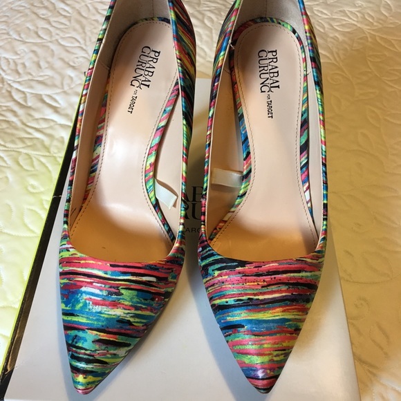 Prabal Gurung For Target MultiColored Heels Size 7 - Picture 2 of 6